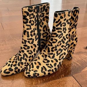 Banana Republic leopard booties